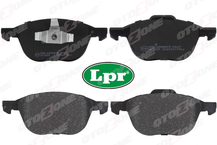 OTOZONE ÖN BALATA FOCUS 04 18 CMAX 07 19 KUGA I -II 08 14 VOLVO V40 19 C30 06 12 S70 08 13S40 04 12 V50 04 12 MAZDA 3 03 09 5 05 09 AV6J2K021AA-3M512K021AB-30742030 OEM: AV6J2K021AA-3M512K021AB-30742030 - OTOZONE FDO3007-1 kodlu oto yedek parça görseli