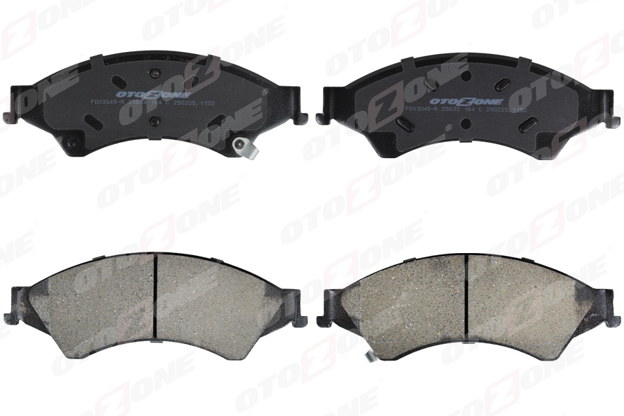 OTOZONE ON FREN BALATASI RANGER TKE 2.2TDCI / 3.2TDCI 4 4 12 > METAL İNDİKATÖRLÜ CİVATA TAKIMLI OEM: AB312L361AB-1723538 - OTOZONE FDO3045-R kodlu oto yedek parça görseli