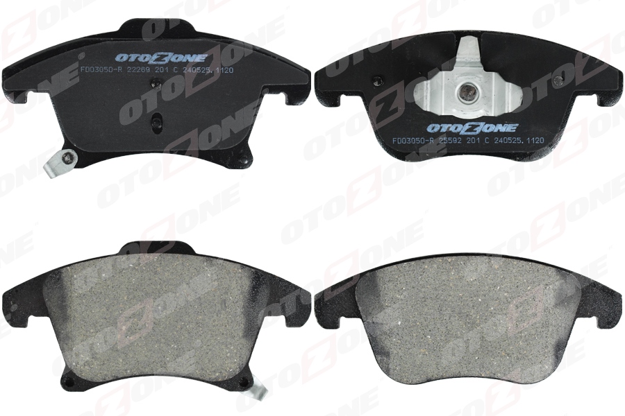 OTOZONE ON FREN BALATASI GALAXY S-MAX 15 MONDEO IV 14 16 JANT METAL İNDİKATÖRLÜ OEM: DG9C2K021EE-1917494-2014119 - OTOZONE FDO3050-R kodlu oto yedek parça görseli