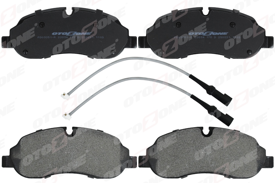 OTOZONE ÖN BALATA FORD TRANSIT V363 14> -TRANSIT CUSTOM 2.2 TDCI 12> KABLOLU OEM: BK312K021AE-BK312K021AD - OTOZONE FDO3051-R kodlu oto yedek parça görseli