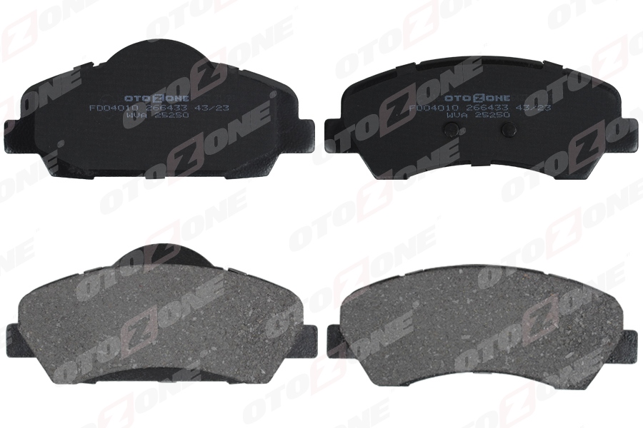 OTOZONE ÖN FREN BALATASI PEUGEOT P301 12 P308 13 CITROEN C-ELYSEE 12 C4 14 266mm 1608691380-1610699280 OEM: 1608691380-1610699280 - OTOZONE FDO4010 kodlu oto yedek parça görseli