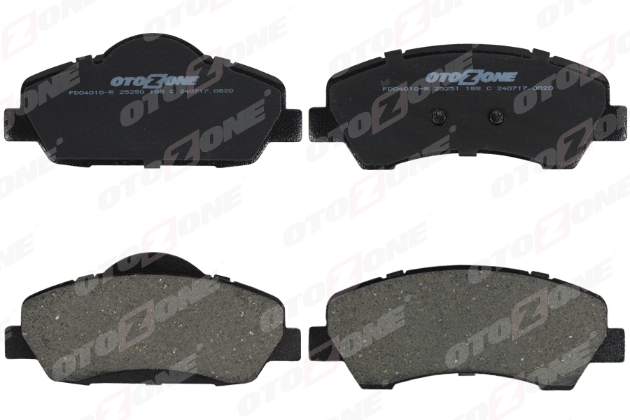 OTOZONE ÖN FREN BALATASI PEUGEOT P301 12 P308 13 CITROEN C-ELYSEE 12 C4 14 266mm 1608691380-1610699280 OEM: 1608691380-1610699280 - OTOZONE FDO4010-R kodlu oto yedek parça görseli