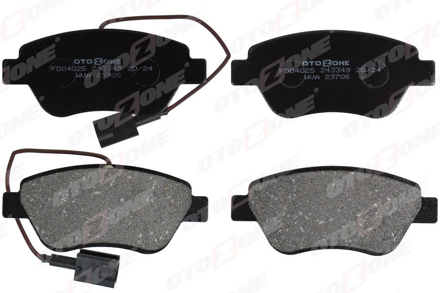 OTOZONE ÖN BALATA NEMO 1.3 HDİ 75 09 BIPPER 1.3 HDİ 75 10 BIPPER TEPEE 1.3 HDİ 10 FIORINO 1.4 1.3D 09 ÇİFT FİŞLİ 4254.C8-77365651-77364874 OEM: 4254.C8-77365651-77364874 - OTOZONE FDO4025 kodlu oto yedek parça görseli