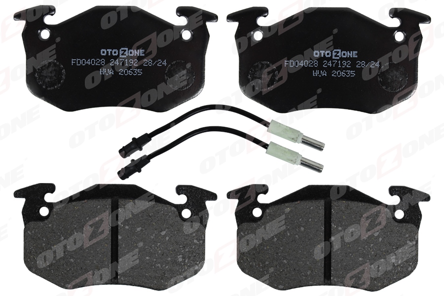 OTOZONE ÖN DİSK FREN BALATASI PEUGEOT 205 1.0/1.1/1.4 02/83 - 07/87-305 1.5/1.5D/1.6/1.8D/1.9D 11/82-12/88 OEM: 425032 - OTOZONE FDO4028 kodlu oto yedek parça görseli