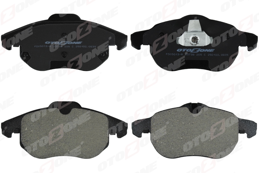 OTOZONE ÖN FREN BALATASI ASTRA H 05 10 VECTRA C 08.02 ZAFIRA B 05 10 SAAB 9.3 02 CROMA 06.05 OEM: 93166798-1605139-93183728-1605282 - OTOZONE FDO5013-R kodlu oto yedek parça görseli