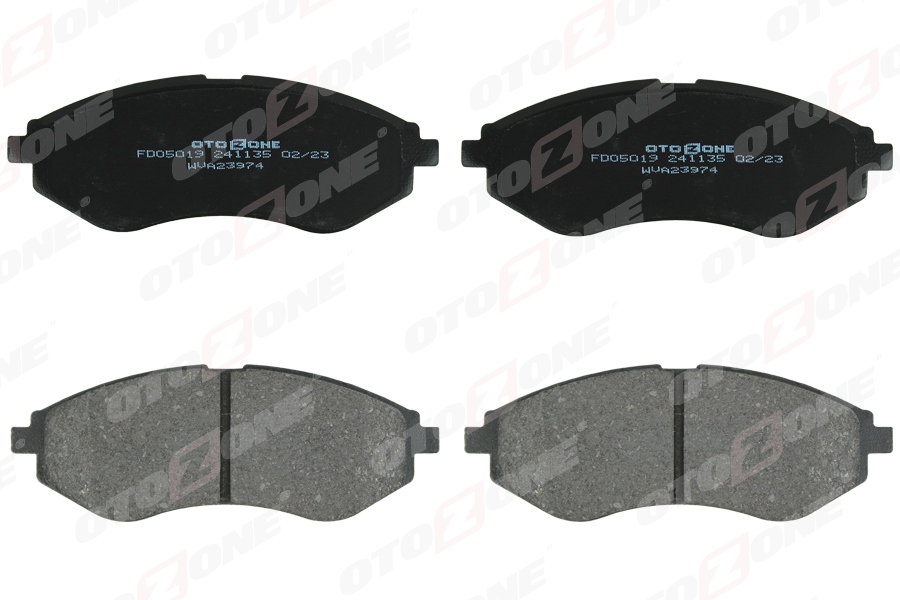 OTOZONE ÖN FREN BALATASI CHEVROLET AVEO 05 KALOS 02 94566892-96534653-PW892497-WVA23974 OEM: 94566892-96534653-PW892497-WVA23974 - OTOZONE FDO5019 kodlu oto yedek parça görseli