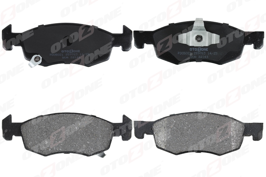 OTOZONE ÖN FREN BALATASI CORSA E 2014 14 JANT ARKA KAMPANALI FRENLER İÇİN OEM: 95517028-1605280-95524972 - OTOZONE FDO5021 kodlu oto yedek parça görseli