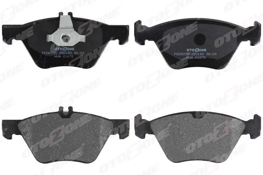 OTOZONE FREN BALATASI ON MERCEDES W210 W211 S211 C208 A208 A0044200720 OEM: A0044200720 - OTOZONE FDO6035 kodlu oto yedek parça görseli