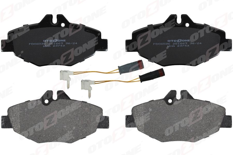 OTOZONE FREN BALATASI ON MERCEDES E-CLASS W211 S211 A0034209920 OEM: A0034209920 - OTOZONE FDO6036 kodlu oto yedek parça görseli