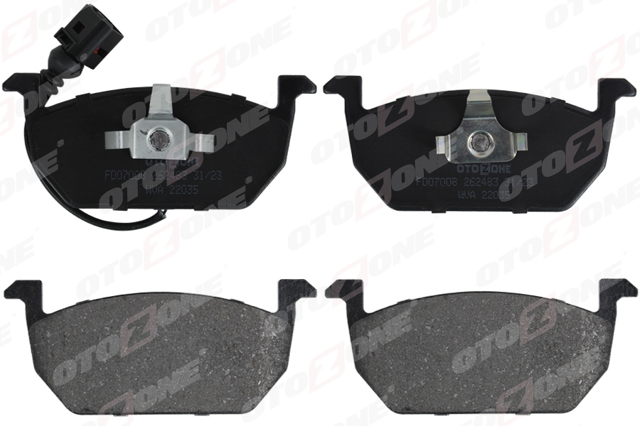 OTOZONE ÖN BALATA ÜSTTEN KULAKLI GOLF7-A3-LEON-OCTAVIA 12 GDB 2080 146x57 5Q0698151C-5Q0698151H-5Q0698151E OEM: 5Q0698151C-5Q0698151H-5Q0698151E - OTOZONE FDO7008 kodlu oto yedek parça görseli