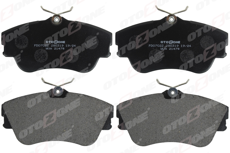 OTOZONE ÖN FREN BALATASI T4 97-03 2.4 TDI 701698151D-701698151E-701698151J OEM: 701698151D-701698151E-701698151J - OTOZONE FDO7022 kodlu oto yedek parça görseli