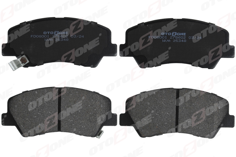 OTOZONE ÖN FREN BALATA HYUNDAI ACCENT BLUE 1.4L 1.6L benzinli 10- 1.6L CRDi dizel 10- / ELANTRA 1.6L D4FB G4FG 6 vites 16- / KIA RIO 1.4L D4FC 11- 581011RA00-581011RA05-581011WA35 OEM: 581011RA00-581011RA05-581011WA35 - OTOZONE FDO8001 kodlu oto yedek parça görseli