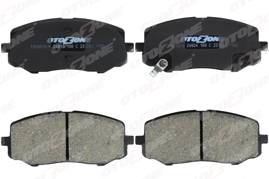 OTOZONE ÖN FREN BALATA HYUNDAI i20 1.2L G4LA benzinli 08- / i10 1.1L G4HG benzinli 08-13 / KIA PICANTO 1.0 OEM: 581010XA00-581011JA60 - OTOZONE FDO8010-R kodlu oto yedek parça görseli