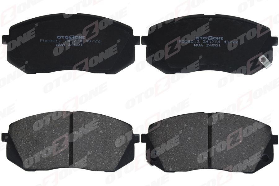 OTOZONE ÖN FREN BALATA HYUNDAI İX35 2.0L D4HA CRDİ dizel 136hp 10-15 / KIA SPORTAGE 2.0L D4EA D4HA dizel 06-15 581011DA50-581012SA70-581010ZA00 OEM: 581011DA50-581012SA70-581010ZA00 - OTOZONE FDO8012 kodlu oto yedek parça görseli