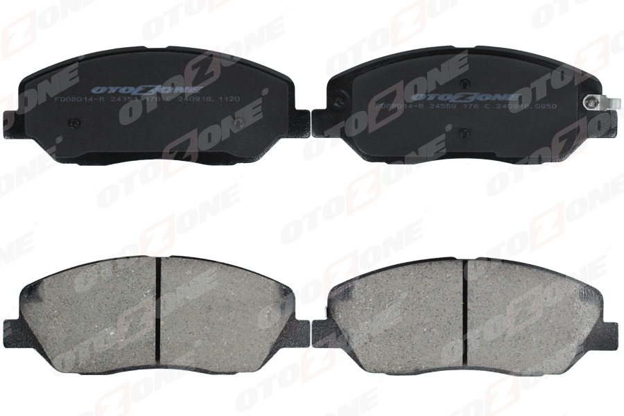 OTOZONE ÖN BALATA SANTAFE 2.2CRDİ-2.2CRDİ 4X4-2.2 CRDİ GLS-2.2CRDİ GLS 4X4 GDB3418 OEM: 581012BA10-581012PA70-WVA24351 - OTOZONE FDO8014-R kodlu oto yedek parça görseli