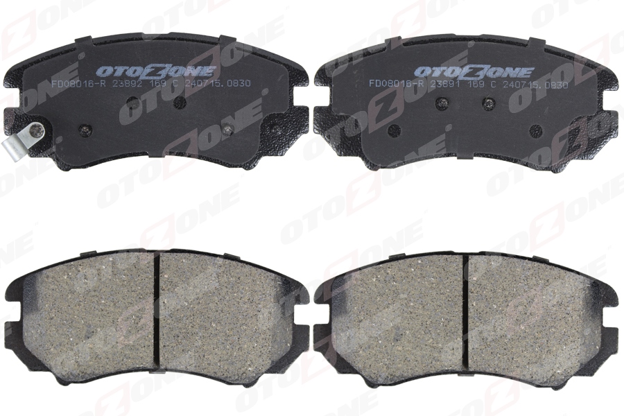 OTOZONE ÖN FREN BALATA KIA SPORTAGE 2.0L D4EA CRDİ 05-10 / SOUL 1.6L CVVT 09- OEM: 581011FA50-581011FE01-581011FE00 - OTOZONE FDO8016-R kodlu oto yedek parça görseli