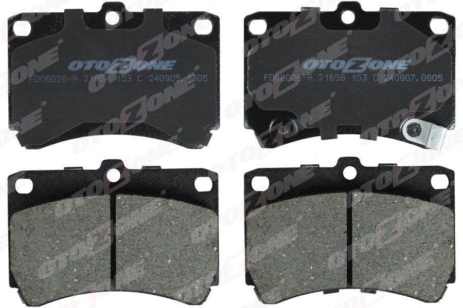 OTOZONE ÖN FREN BALATA MAZDA 323 1.6L B6 BG 89-95 / 1.5L Z5 DOHC BA 96-98 OEM: BRY73323ZA- B5Y63323Z-WVA21655 - OTOZONE FDO8026-R kodlu oto yedek parça görseli