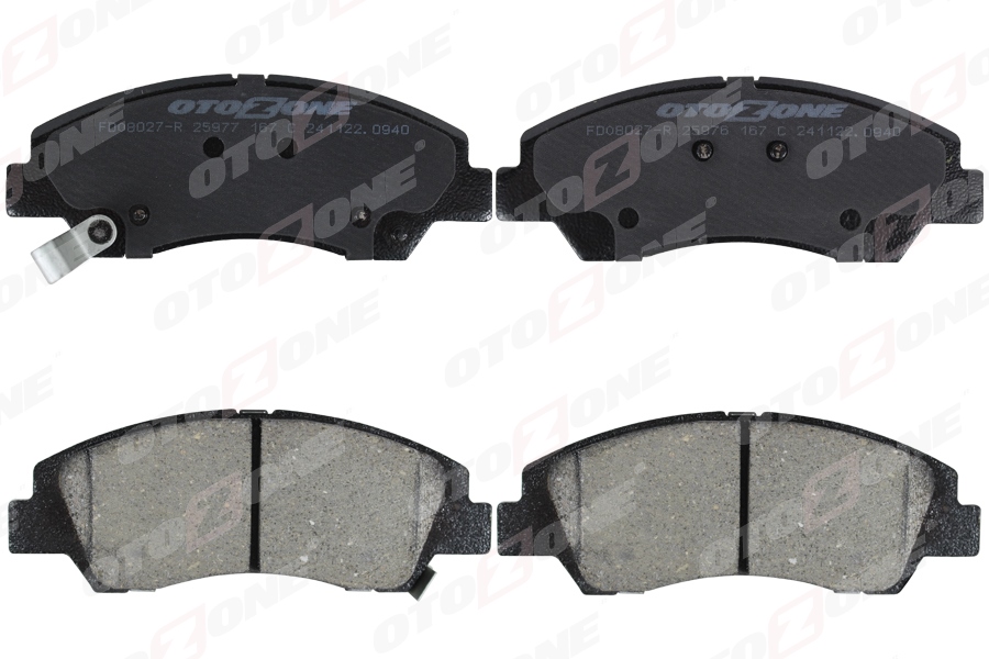 OTOZONE ÖN FREN BALATA HYUNDAI İ10 1.0L 1.2L G3LA G4LA 13- OEM: 58101B9A70-58101B4A00 - OTOZONE FDO8027-R kodlu oto yedek parça görseli