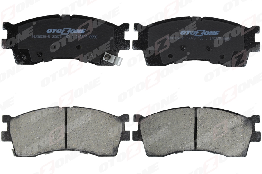OTOZONE ÖN FREN BALATA KIA RIO 1.3L 1.5L 02-04 / CARENS 1.5L 1.6L 00-02 / SHUMA 1.5L 1.6L HB 01-04 / CLARUS OEM: 0K2N13328Z-WVA23873 - OTOZONE FDO8029-R kodlu oto yedek parça görseli