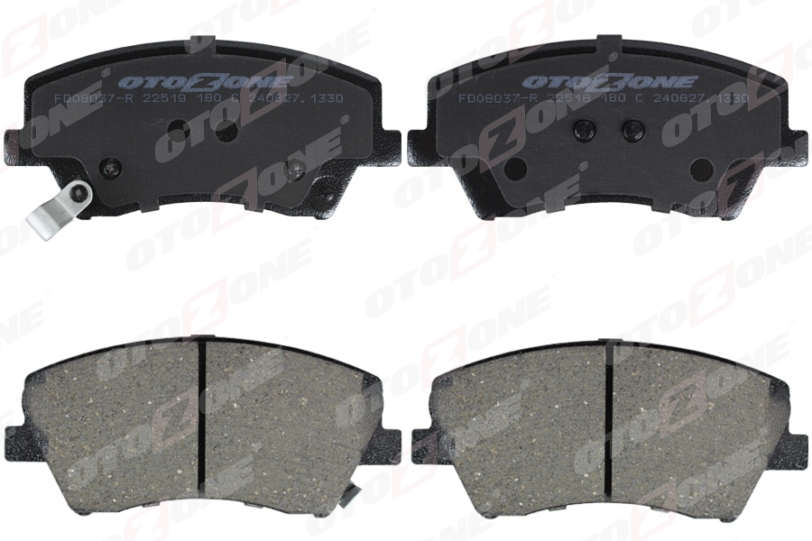 OTOZONE ÖN FREN BALATA HYUNDAI IONIQ 1.6L G4LE GDI Hybrid 17-> / KIA RIO 17-> OEM: 58101F2A00-58101F0A00-58101G2A10 - OTOZONE FDO8037-R kodlu oto yedek parça görseli