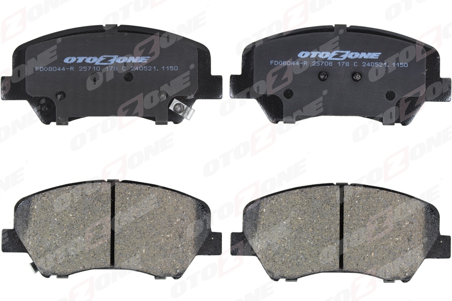 OTOZONE HYUNDAI ELENTRA-İ30 ÖN BALATA METAL İNDİKATÖRLÜ OEM: 581012VA00 - OTOZONE FDO8044-R kodlu oto yedek parça görseli