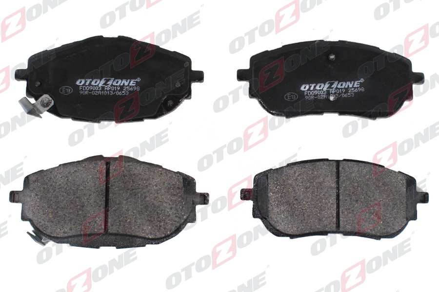 OTOZONE ÖN FREN BALATA TOYOTA AURIS. COROLLA 1.33L 1.6L 1NR-FE 1ZR-FAE NRE180 ZRE181 ZRE185 12- / 1.4L 1ND- FTV NDE180 12- 0446502390-0446502391-WVA25699 OEM: 0446502390-0446502391-WVA25699 - OTOZONE FDO9003 kodlu oto yedek parça görseli