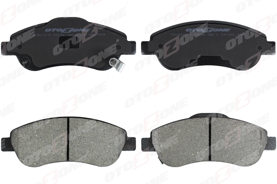 OTOZONE ÖN FREN BALATA HONDA CR-V 1.6L N16A2 RE6 İ-DTEC dizel 4x2 13- / 2.0L R20 benzinli otomatik vites RE5 07-15 OEM: 45022SWWG00-45022SWWG01-45022SWWG02 - OTOZONE FDO9013-R kodlu oto yedek parça görseli