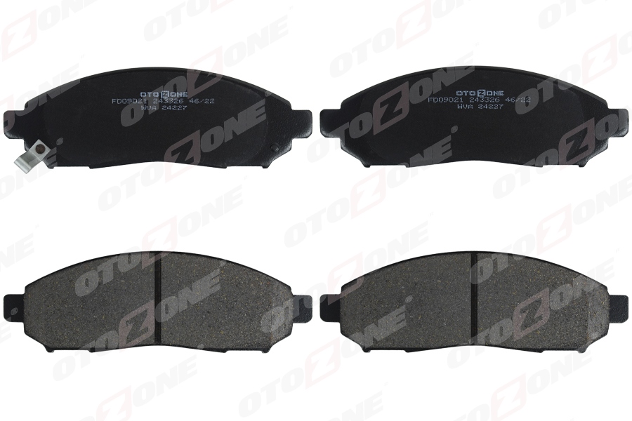 OTOZONE FREN BALATASI ÖN RENAULT KOLEOS 08 NISSAN NAVARA 2.5L YD25DDTi D40 4x2 4x4 10- / PATHFINDER 2.5L YD25DDTi DCi R51 17MM OEM: 410603072R-41060CC090-D1060EJ20A - OTOZONE FDO9021 kodlu oto yedek parça görseli