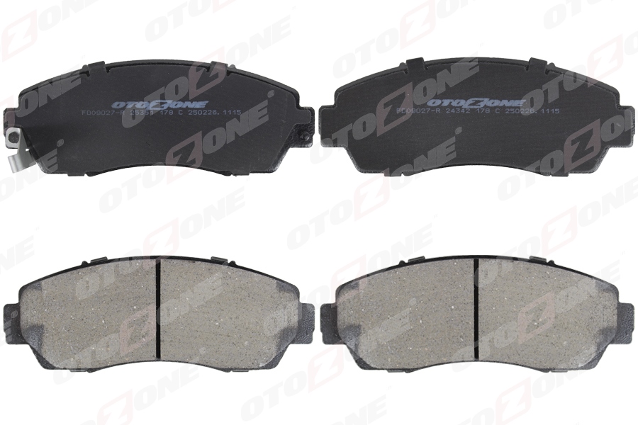 OTOZONE ÖN FREN BALATA HONDA CR-V 1.6L N16A2 RE6 İ-DTEC dizel otomatik vites 4x4 2013-> OEM: 45022SHJA50-45022SHJA00-WVA24342 - OTOZONE FDO9027-R kodlu oto yedek parça görseli
