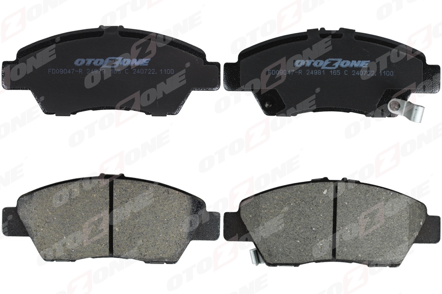 OTOZONE ÖN FREN BALATA HONDA JAZZ 1.4L L13Z GG kasa 08-> / CR-Z 1.5L LEA1 HYBRİD ZF1 kasa 10-> OEM: 45022TM8G00-45022SZTG00-45022TF0G01 - OTOZONE FDO9047-R kodlu oto yedek parça görseli