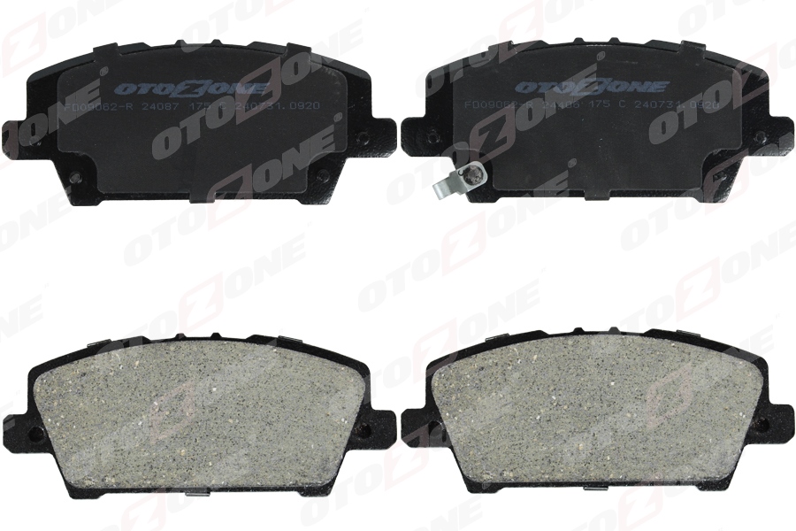 OTOZONE ÖN FREN BALATA HONDA CIVIC 1.8L R18A VTEC FK2 Hatchback 06- / 1.4L L13Z1 FK1 sport 09- OEM: 45022SMGE00-45022SMGE01 - OTOZONE FDO9062-R kodlu oto yedek parça görseli
