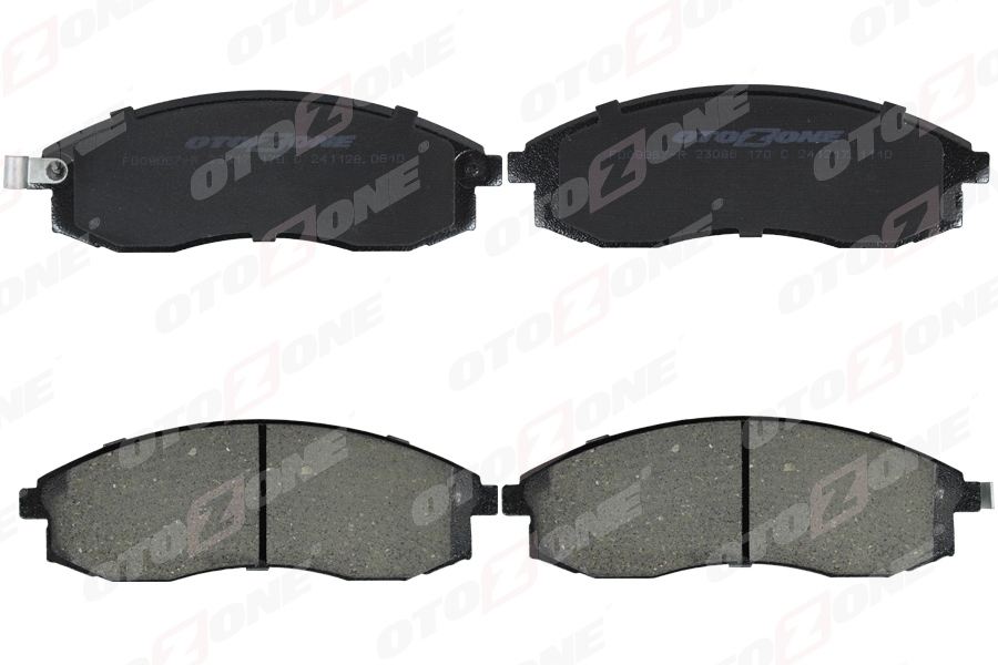 OTOZONE ÖN FREN BALATA MITSUBISHI L200 2.5L 4D56INT MAGNUM K74T TURBO 4x4 99-01 OEM: MR527550-MN102617-4106038U90 - OTOZONE FDO9067-R kodlu oto yedek parça görseli