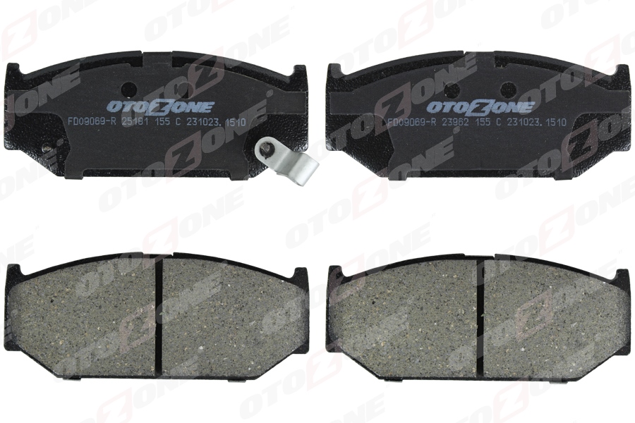 OTOZONE ÖN FREN BALATA SUZUKI SWIFT 1.3L 1.5L M13A M15A RS413 RS415 MACAR 4x2 4x4 05- OEM: 5581057K00-5581057K01-5581063J00 - OTOZONE FDO9069-R kodlu oto yedek parça görseli