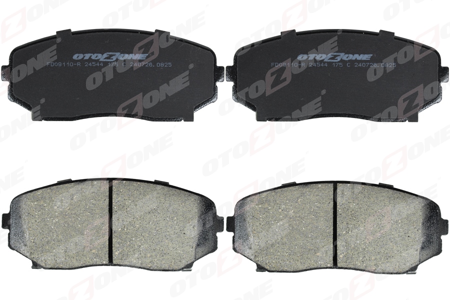 OTOZONE ÖN FREN BALATA MITSUBISHI ECLIPSE CROSS 17- / L200 2.2L 4N14 DI-D KL6T 2019- / OUTLANDER 2.4L 4B12 OEM: 4605B475-4605C248-L2Y63328Z - OTOZONE FDO9110-R kodlu oto yedek parça görseli