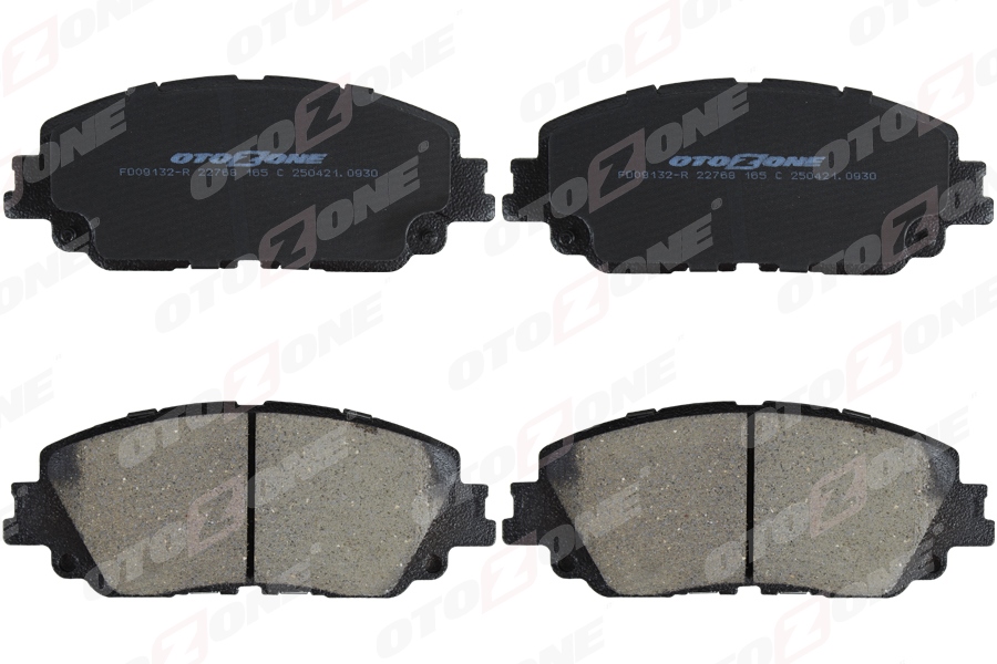 OTOZONE ÖN FREN BALATA TOYOTA COROLLA CROSS 1.8L 2ZR-FXE Hybrid ZVG12 22-> OEM: 0446576010-04465F4030 - OTOZONE FDO9132-R kodlu oto yedek parça görseli