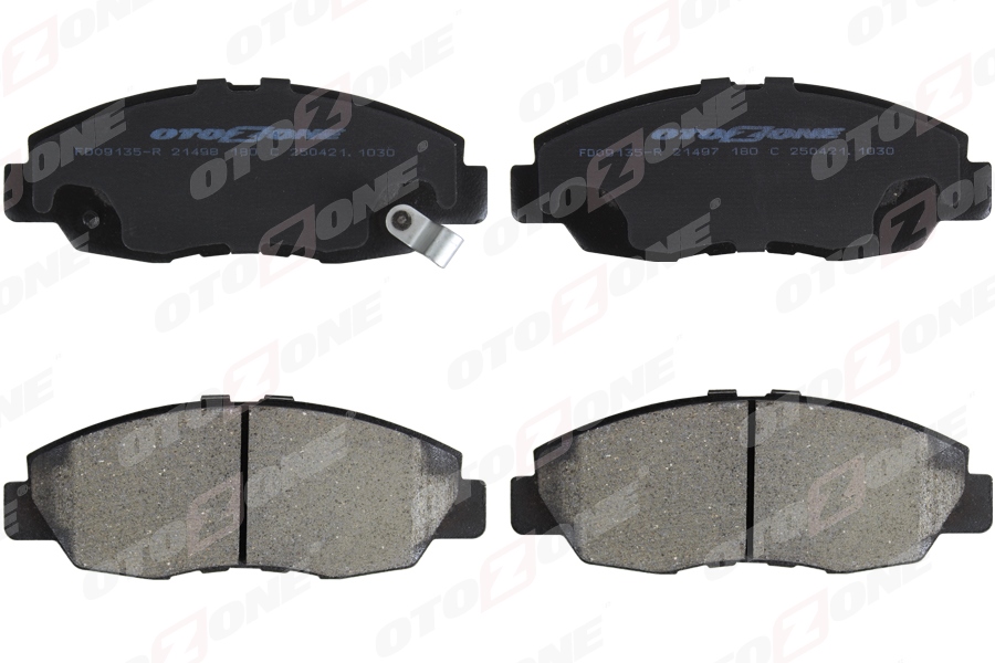OTOZONE ÖN FREN BALATA HONDA ACCORD 2.0L F20A F20B CB CD kasa 90-95 OEM: 45022SM4A00-45022SM4A01-45022SM4517 - OTOZONE FDO9135-R kodlu oto yedek parça görseli