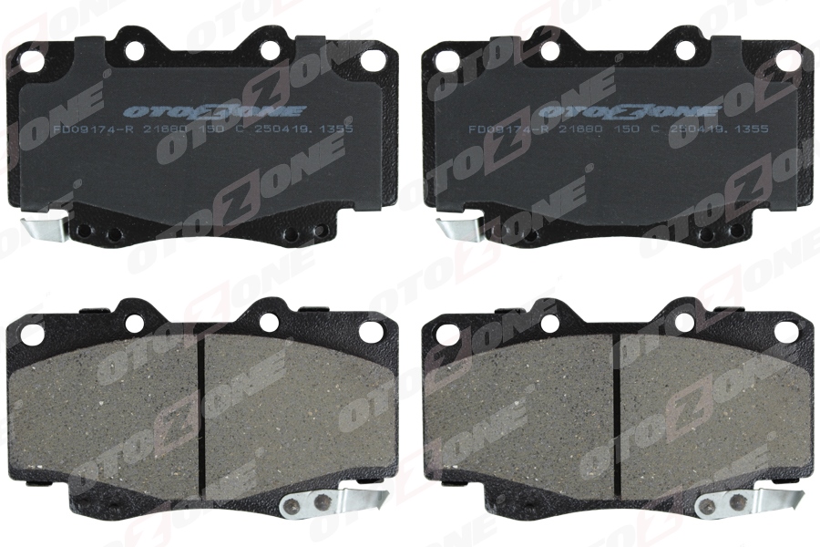 OTOZONE ÖN FREN BALATA TOYOTA HILUX 2.5L 2KDFTV KUN25 VIGO 4x4 05-> OEM: 044650K020-044650K140 - OTOZONE FDO9174-R kodlu oto yedek parça görseli