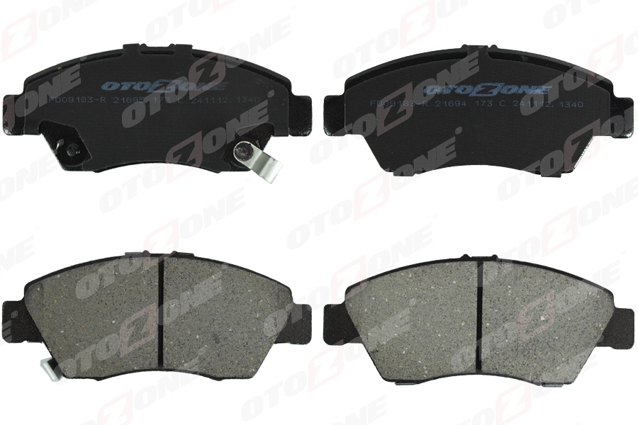 OTOZONE ÖN FREN BALATA BÜYÜK TİP HONDA CIVIC 1.6L B16A2 VTEC 16v 160hp EK 96-98 / 1.4L D14 3 kapı - H/B ES 01-05 kalınlık : 16.00 mm FTE KIRMIZI KUTU 45022SR3V01-45022S5AG01-45022S5AE50 OEM: 45022SR3V01-45022S5AG01-45022S5AE50 - OTOZONE FDO9183-R kodlu oto yedek parça görseli