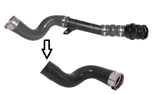 OTOZONE TURBOSARJ HORTUMU BUYUK RENAULT CLIO IV-CAPTUR-LOGAN II-SANDERO II-DOKKER-DUSTER K9K 1.5dCi . MERCE OEM: 144600835R - OTOZONE HOB1074 kodlu oto yedek parça görseli