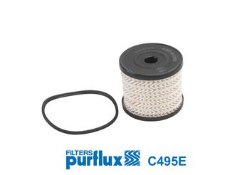 PURFLUX YAKIT FİLTRESİ PARTNER-BERLINGO-206-307-406-807-C5-C8-JUMPY-XANTIA-XSARA-SCUDO-EXPERT 2.0HDI DW10 OEM: 1906.77-1906.A6-1906.76-1901.65 - PURFLUX C495E kodlu oto yedek parça görseli