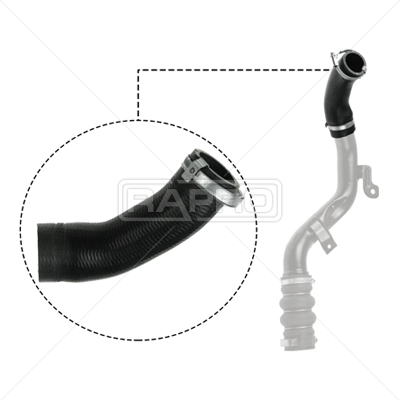 RAPRO TURBO INTERCOOLER DIRSEK HORTUMU CONNECT 1.8TDCI 75PS 90PS 06 13 OEM: 7T169F796CC-5050744-7T169F796CE - RAPRO R16239 kodlu oto yedek parça görseli