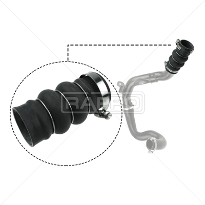RAPRO TURBO INTERCOOLER HORTUMU CONNECT 1.8TDCI 110PS 06 14 SİLİKON OEM: 7T169F796AE-5050742-7T169F796AC - RAPRO R16240 kodlu oto yedek parça görseli