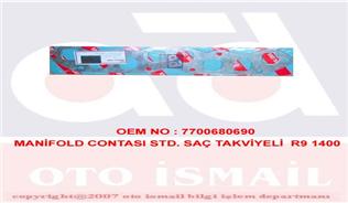 ROYAL MANİFOLD CONTASI STD. SAÇ TAKVİYELİ R9 1400 7700680690 OEM: 7700680690 - ROYAL 005023 kodlu oto yedek parça görseli