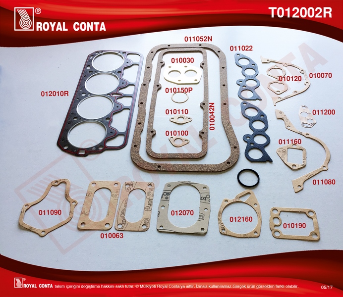 ROYAL MOTOR TAKIM CONTA SÜPER KEÇESİZ M131 DKŞ 1600  - ROYAL T012002R kodlu oto yedek parça görseli