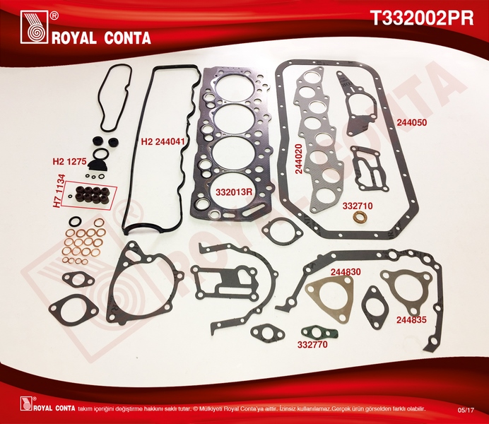 ROYAL MOTOR TAKIM CONTA STAREX 2.5 TURBO DZL  - ROYAL T332002PR kodlu oto yedek parça görseli