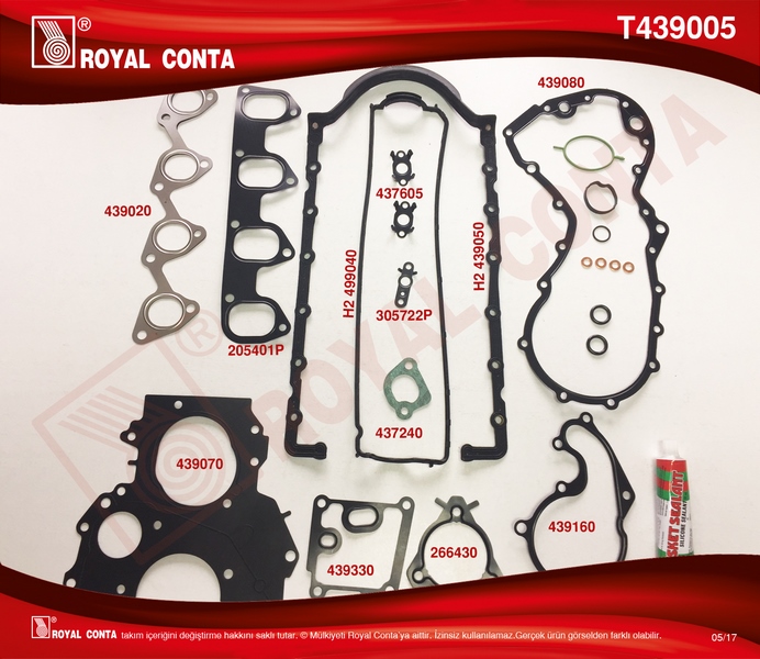 ROYAL MOTOR TAKIM CONTA SKC.KEÇE VE S.LASTİĞİ YOKTUR SKCSİZ CONNECT 1.8 TDCI 02 14 FOCUS I 98 04 1.8TD 2M5Q6008AAT-T146629 OEM: 2M5Q6008AAT-T146629 - ROYAL T439005 kodlu oto yedek parça görseli