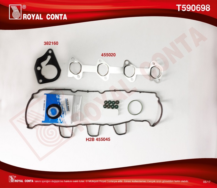 ROYAL ÜST TAKIM CONTA REINZ KE SUB.L SKC SİZ MGN III-FLUENCE-CLIO III-KNG-SCENIC III-DUSTER-LOGAN 1.5DCİ 7701479013 OEM: 7701479013 - ROYAL T590698 kodlu oto yedek parça görseli