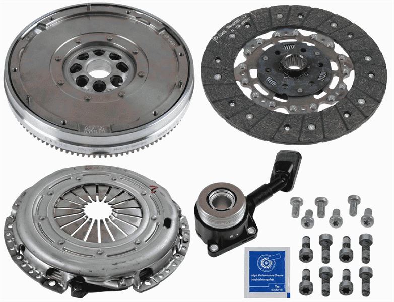 SACHS DMF KITI VOLANLI DEBRİYAJ SETİ CMAX-FOCUS II-GALAXY-KUGA-MONDEO IV-SMAX 2.0TDCİ 07 VOLVO C30 06 12 C70 II 06 12 S40 II 04 12 S80 II 08 11 V50 04 12 V70 III 07 15 2.0 TDI 8V416477DB-7G9N7540BB-6G917A564BA OEM: 8V416477DB-7G9N7540BB-6G917A564BA - SACHS 2290601020 kodlu oto yedek parça görseli