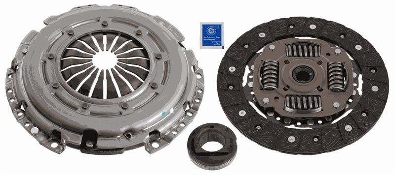 SACHS DEBRİYAJ SETİ PARTNER-BERLINGO-C3-JUMPY-C4-XSARA-207-307-308-EXPERT 1.6 HDI 16V 11/04 DV6BTED4 1611269280-2052.71-2052.T6-2052.66 OEM: 1611269280-2052.71-2052.T6-2052.66 - SACHS 3000951561 kodlu oto yedek parça görseli