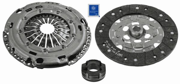 SACHS DEBRİYAJ SETİ GOLF7-Q2-A3-LEON-ATECA 1.6-2.0TDI CRVA-CYKB OEM: 04L141015F-04L141015K-04L141015FX - SACHS 3000970073 kodlu oto yedek parça görseli